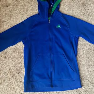 Adidas Zip-Up Blue and Green Men S